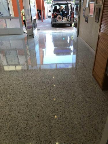 Pulido suelo de Terrazo